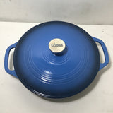 Lodge Blue Enameled Cast Iron 3.6Qt Braiser