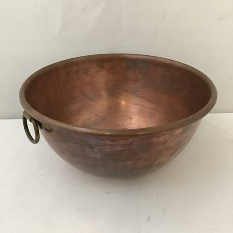 Vintage Copper Coated Mixing Bowl