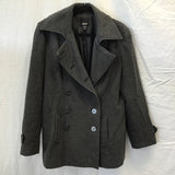 Esprit Grey Wool Double-Breasted Coat