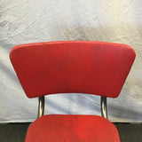 Vintage MC Atomic Red Vinyl Fold-Out Step Stool