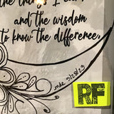 Eltimar Design Framed Secular Serenity Prayer Zentangle Inspired Artwork Print