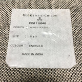 Retired Mackenzie-Childs "Emerald" 5x8 Area Rug