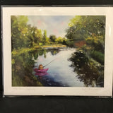 Cruz Illustrations "Otto Loves Fishing" 8x10 Signed Art Print