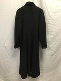 Vintage Fleece Dreams Black Wool Princess-Cut Long Coat