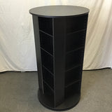 Hammacher Schlemmer Black Laminate Rotating CD/DVD Shelf
