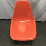 Vintage Orange Fiberglass Bucket Accent Chair