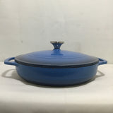 Lodge Blue Enameled Cast Iron 3.6Qt Braiser