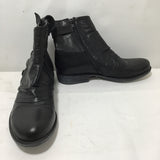 Miz Mooz Black Leather "Lenard" Ankle Boot