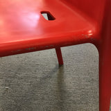 Contemporary MCM Magis Red Resin Air Chair by Jasper Morrison