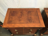 Pair of Vintage Century Furn. Cherry Veneer Nightstands