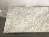 Vintage Craftsman Mahogany 1-Drawer Marble-Top Coffee Table
