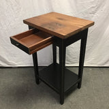 Modern Solid Walnut 2-Tier Night Stand