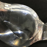 Vintage Signed Steuben Crystal & Garnet Beaver