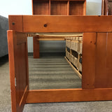 Solid Pine Twin Platform Bed w/ Built In Storage