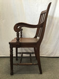 Vintage Craftsman Solid Walnut Accent Chair
