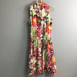 Vintage 70's Leo Narducci Floral Plaid Shift Dress