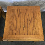 Pair of Vintage Lane Solid & Veneer Oak End Tables