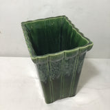 Vintage MC Upco Green Ceramic Planter