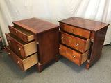 Pair of Vintage Century Furn. Cherry Veneer Nightstands
