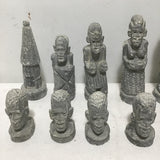 Set of 32 Soapstone Chess Pieces