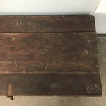 Vintage Dark-Stained Solid Pine Trunk