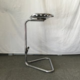 Vintage MCM Chrome Metal Tractor-Seat Bar Stool