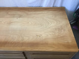 Custom Modern Solid & Veneer Oak 4-Drawer Twin Platform Bed