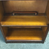 Vintage Mahogany Veneer 3-Tier Printer Paper Shelf