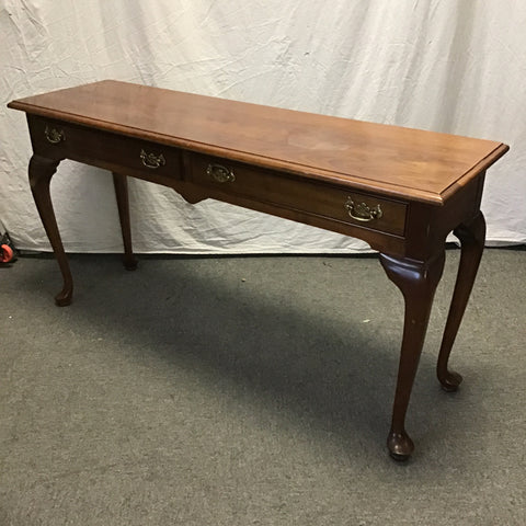 Vintage Stickley Solid Cherry 2-Drawer Sofa Table