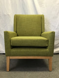 Modern Green Upholstered Armchair