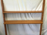 Modern Century House "Linden" Cherry 5-Tier Leaning Ladder Entertainment Stand