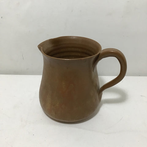 Vintage Brown Ceramic Pitcher