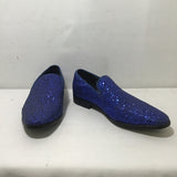 Alberto Fellini "Sparko" Blue Sequin Loafers