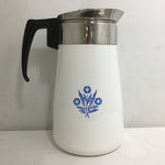 Vintage Corning "Cornflower Blue" 9-Cup Percolator