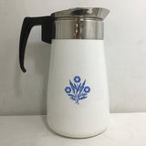 Vintage Corning "Cornflower Blue" 9-Cup Percolator