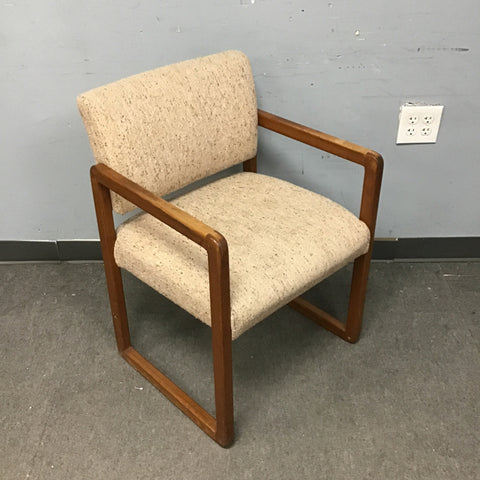 Vintage Mid-Century Modern K&K Off-White Office Chair