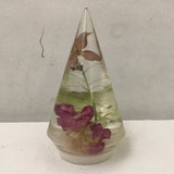 Moon & Pine Hydrangea, Dogwood, & Stockflower in White Resin Small Ring Holder
