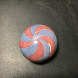 Single Retired Mackenzie-Childs Peppermint Swirl Ceramic Knob