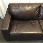 Discontinued Ashley Furniture Brown Leather "Morelos" Sofa