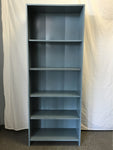 Blue-Painted Laminate 5-Tier Shelf