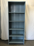 Blue-Painted Laminate 5-Tier Shelf