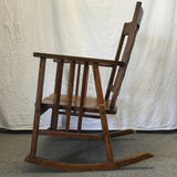 Antique Craftsman Solid Maple Rocking Chair