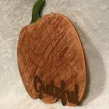 Eltimar Design "Grateful" Thanksgiving Pumpkin Fall Mixed Media 3D-Artwork