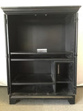 Modern Riverside Furniture Black-Painted Hideaway Computer Armoire