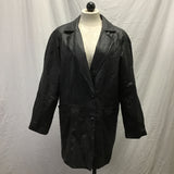 Vintage Chadwick's Black Leather Coat