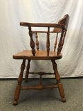Vintage Ethan Allen Solid Cherry Spindle Office Chair