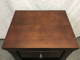 Modern Craftsman Walnut Veneer 2-Tier Night Stand