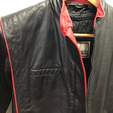 Vintage Dominique Black Leather Moto Jacket