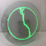 Vintage Luminglas 16" Green Plasma Disk