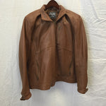 Vintage Gentuine Leather Brown Leather Coat